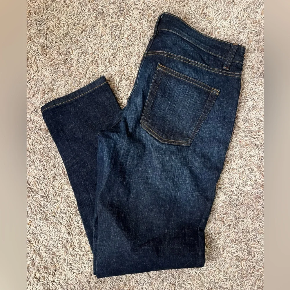 Eileen Fisher Dark Wash Straight Leg  Jeans Sz 4 EUC